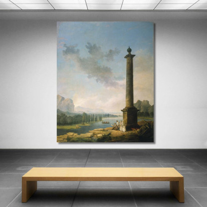 La Colonna Hubert Robert hrb94 quadro stampato su tela