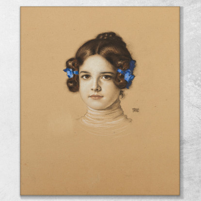 Mary Stuck La Figlia Dell'Artista Franz von Stuck fvs51 quadro stampato su tela