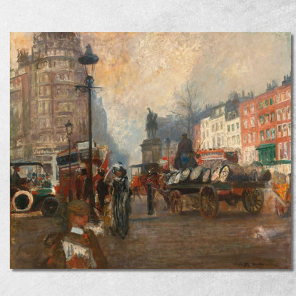 Knightsbridge Visto Da Sloane Street Dicembre 1913 Jacques-Émile Blanche jeb14 quadro stampato su tela