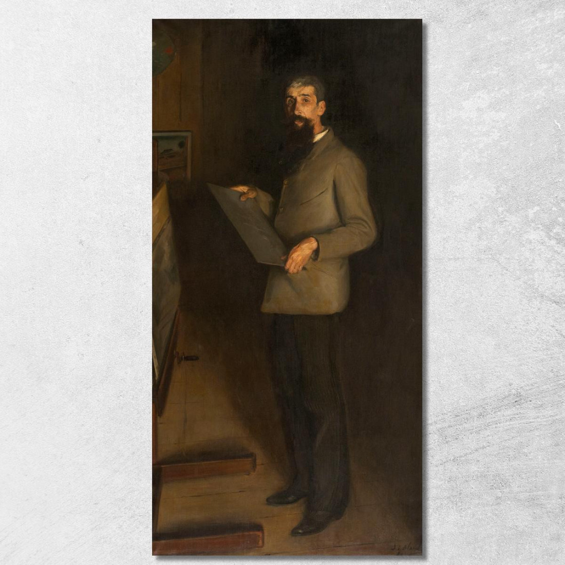 Ritratto Di Henri Guerard Jacques-Émile Blanche jeb28 quadro stampato su tela Ritratto Di Henri Guerard Jacques-Émile Blanche jeb28 quadro stampato su tela