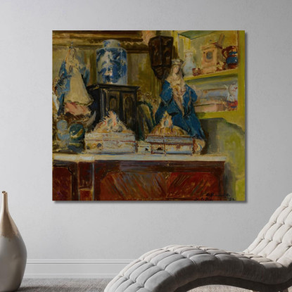 Salone Giallo A Offranville Jacques-Émile Blanche jeb50 quadro stampato su tela