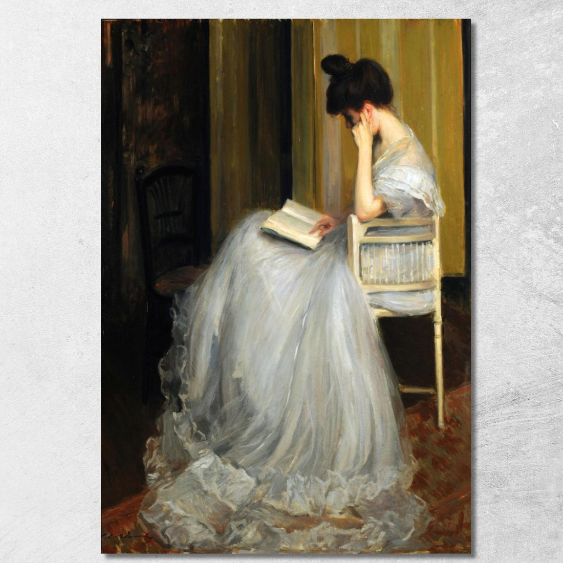 Donna Che Legge Jacques-Émile Blanche jeb56 quadro stampato su tela Donna Che Legge Jacques-Émile Blanche jeb56 quadro stampato su tela