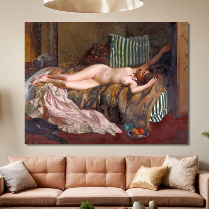 Ragazza Dopo Un Ballo In Maschera La Petite Masque Jacques-Émile Blanche jeb57 quadro stampato su tela