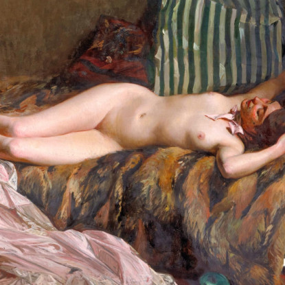 Ragazza Dopo Un Ballo In Maschera La Petite Masque Jacques-Émile Blanche jeb57 quadro stampato su tela
