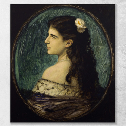 Ritratto Di Marianne Perla Franz von Stuck fvs70 quadro stampato su tela