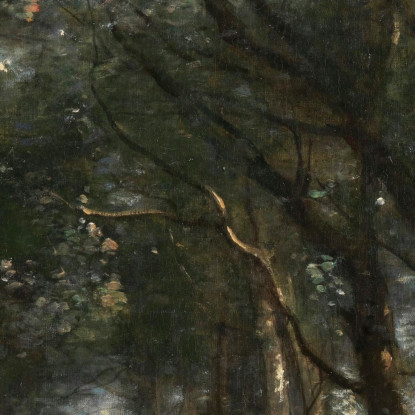 Un Sentiero Tra Gli Alberi Jean-Baptiste-Camille Corot jbc1 quadro stampato su tela