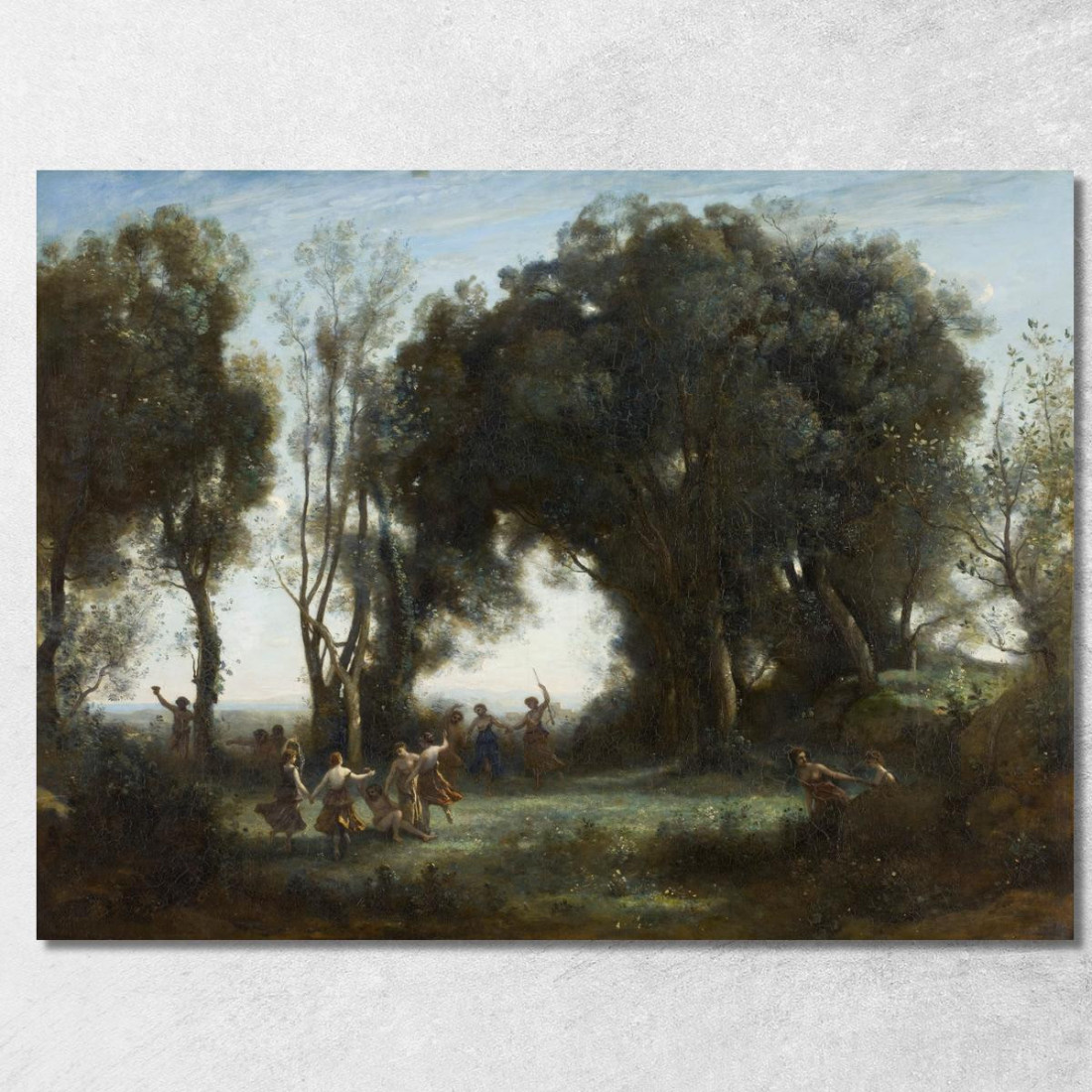 Un Mattino. La Danza Delle Ninfe Jean-Baptiste-Camille Corot jbc2 quadro stampato su tela