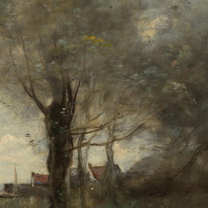 Uno Stagno In Piccardia Jean-Baptiste-Camille Corot jbc3 quadro stampato su tela