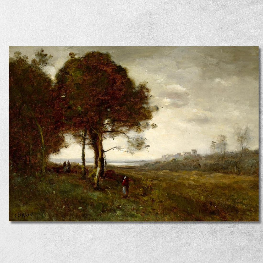 Un Torrente A Romagnes Jean-Baptiste-Camille Corot jbc6 quadro stampato su tela