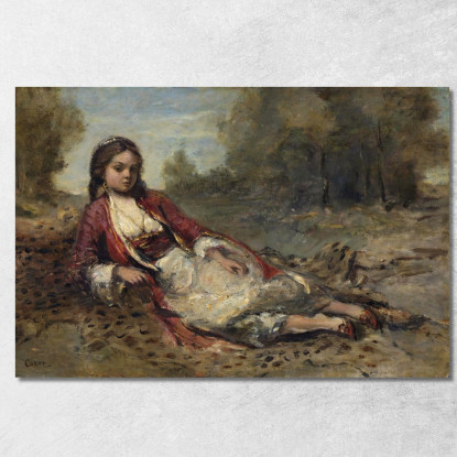 Algerino Jean-Baptiste-Camille Corot jbc13 quadro stampato su tela