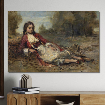 Algerino Jean-Baptiste-Camille Corot jbc13 quadro stampato su tela