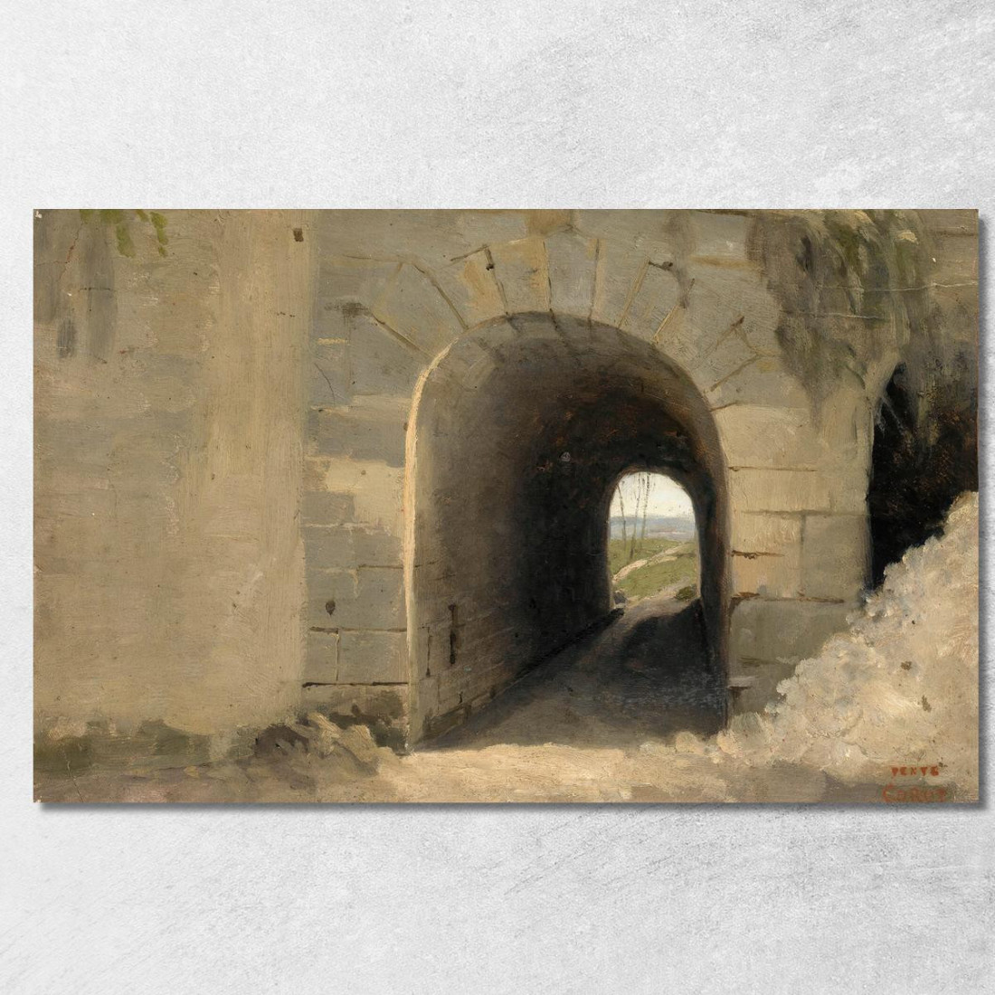 Auteuil-A Passaggio A Volta Jean-Baptiste-Camille Corot jbc18 quadro stampato su tela