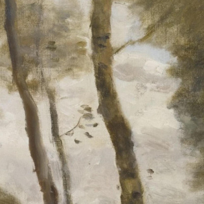 Cavaliere In Una Gola Jean-Baptiste-Camille Corot jbc33 quadro stampato su tela