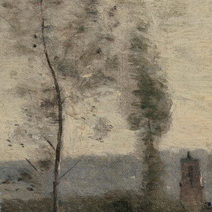 Coulommiers Il Giardino Di M. Preschez Jean-Baptiste-Camille Corot jbc40 quadro stampato su tela