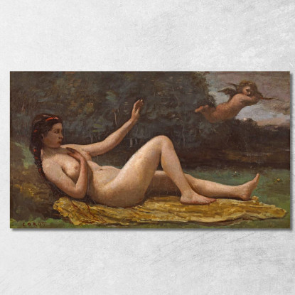 Evocazione Dell'Amore Jean-Baptiste-Camille Corot jbc55 quadro stampato su tela