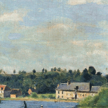 Voltafieno A Ville D'Avray Jean-Baptiste-Camille Corot jbc56 quadro stampato su tela