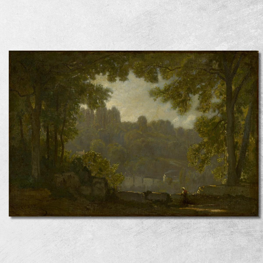 Paesaggio Forestale Jean-Baptiste-Camille Corot jbc68 quadro stampato su tela