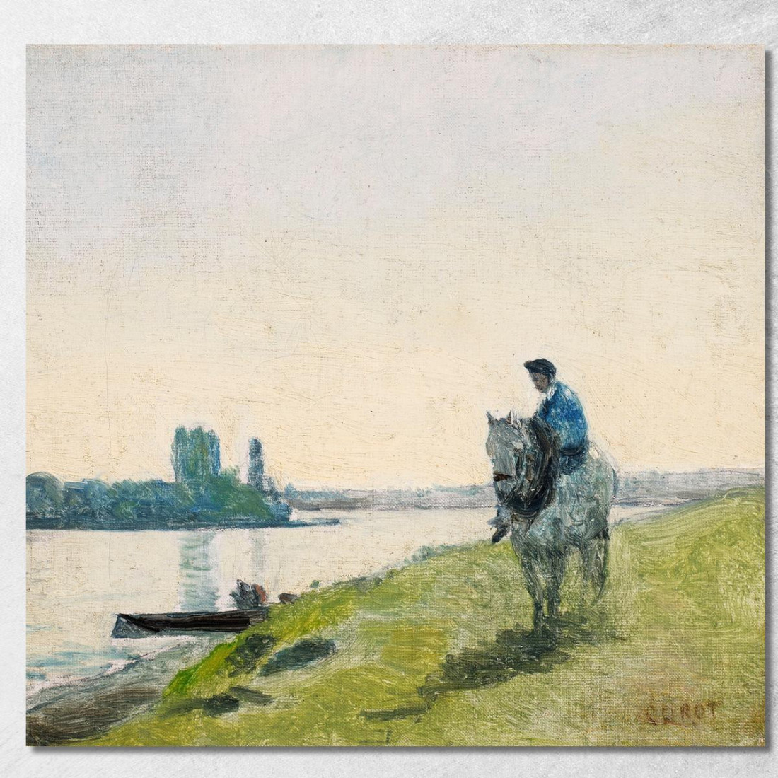 Trasportatore Della Barca Sul Suo Cavallo Jean-Baptiste-Camille Corot jbc77 quadro stampato su tela Trasportatore Della Barca Sul Suo Cavallo Jean-Baptiste-Camille Corot jbc77 quadro stampato su tela