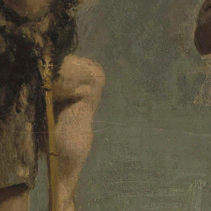 Gesù E San Giovanni Studiano Per Il Battesimo Di Cristo' Jean-Baptiste-Camille Corot jbc92 quadro stampato su tela