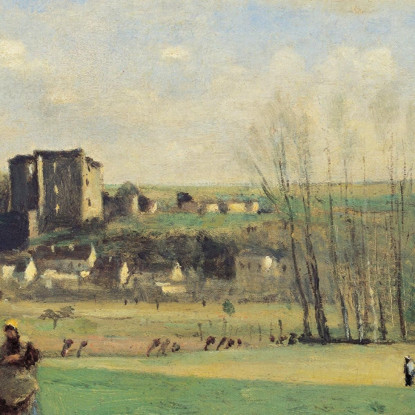 Paesaggio Di La Ferté-Milon Jean-Baptiste-Camille Corot jbc110 quadro stampato su tela