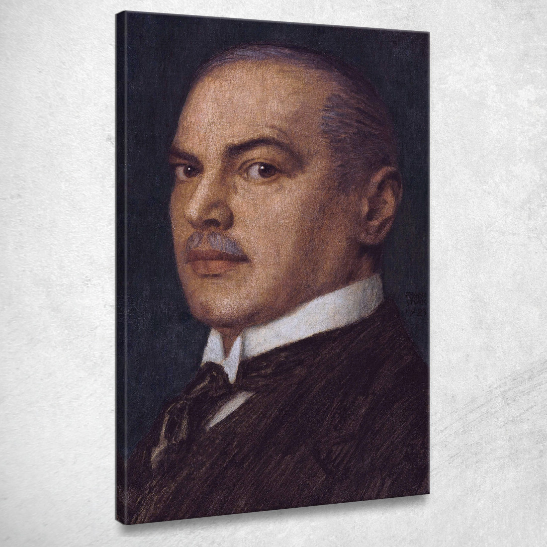 Autoritratto 2 Franz von Stuck fvs85 quadro stampato su tela Autoritratto 2 Franz von Stuck fvs85 quadro stampato su tela