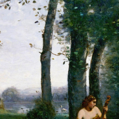 Il Concerto Campestre Jean-Baptiste-Camille Corot jbc119 quadro stampato su tela