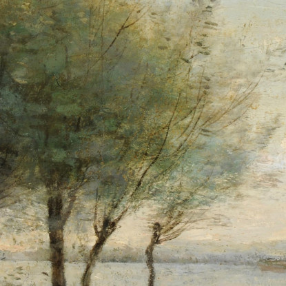 La Palude Jean-Baptiste-Camille Corot jbc124 quadro stampato su tela