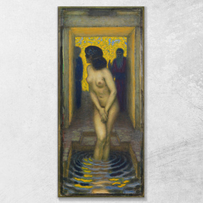 Susanna Im Bade Franz von Stuck fvs89 quadro stampato su tela
