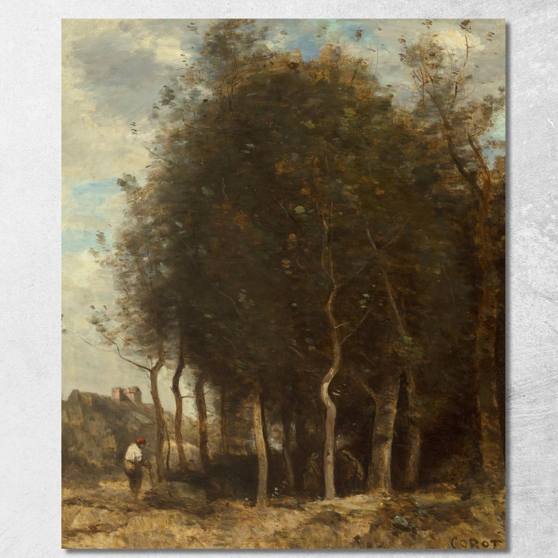 Bordo Del Bosco Jean-Baptiste-Camille Corot jbc150 quadro stampato su tela