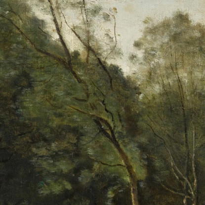 Ai Margini Del Bosco Nel Limosino Jean-Baptiste-Camille Corot jbc151 quadro stampato su tela