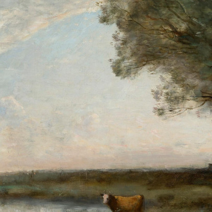 Antichità Paluds Jean-Baptiste-Camille Corot jbc190 quadro stampato su tela