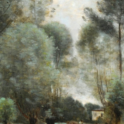 Primavera. Il Boschetto Di Salici Jean-Baptiste-Camille Corot jbc207 quadro stampato su tela