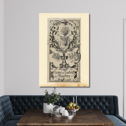 Kramer E Kaufleuth Ad Augusta Franz von Stuck fvs103 quadro stampato su tela