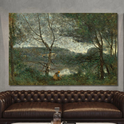 Ville-D'Avray 2 Jean-Baptiste-Camille Corot jbc300 quadro stampato su tela