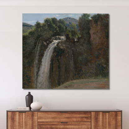 Cascata A Terni Jean-Baptiste-Camille Corot jbc305 quadro stampato su tela