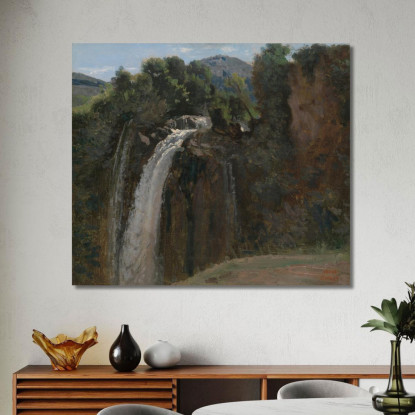 Cascata A Terni Jean-Baptiste-Camille Corot jbc305 quadro stampato su tela