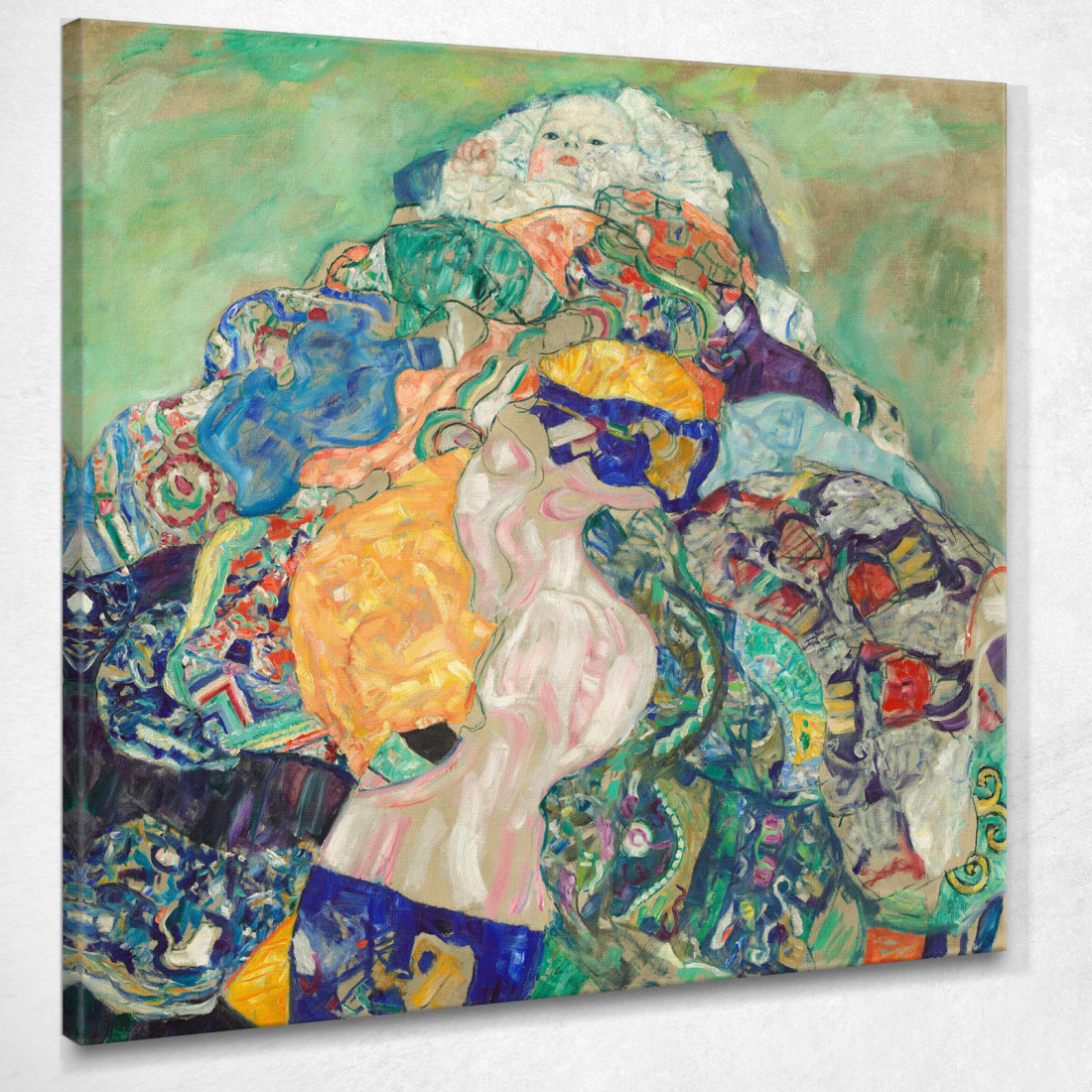 La Culla Gustav Klimt kg6 quadro stampato su tela La Culla Gustav Klimt kg6 quadro stampato su tela