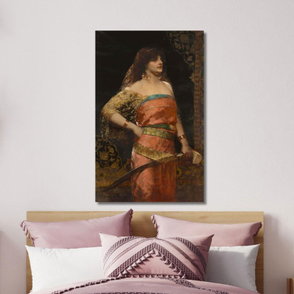 Giuditta 2 Jean-Joseph-Benjamin Constant jjb7 quadro stampato su tela