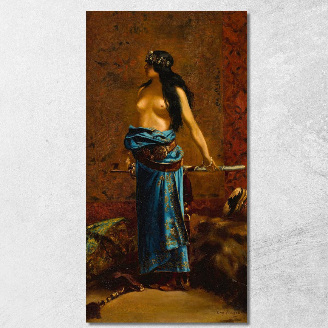 Giuditta 3 Jean-Joseph-Benjamin Constant jjb8 quadro stampato su tela