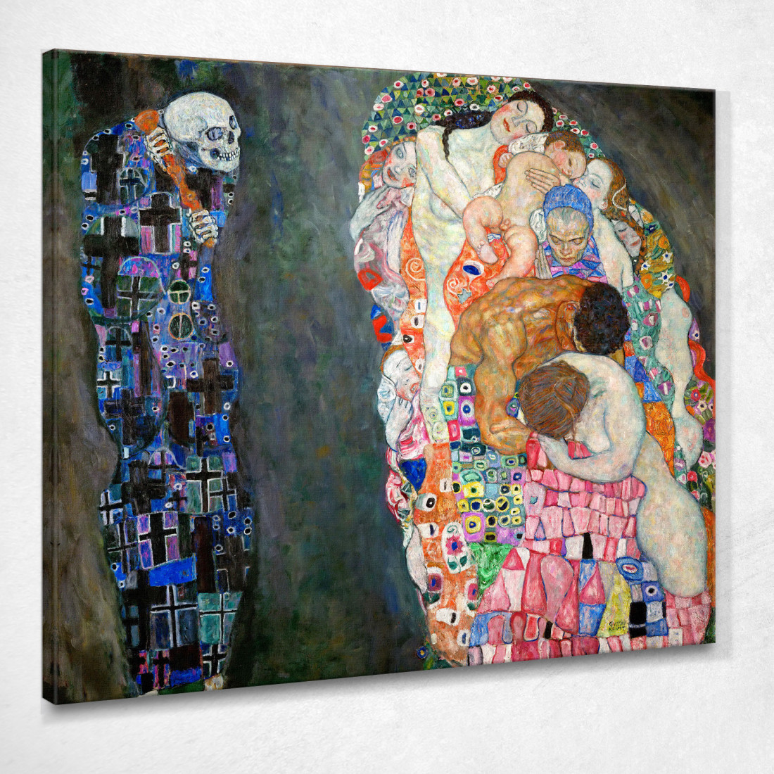 Morte E Vita Gustav Klimt kg13 quadro stampato su tela Morte E Vita Gustav Klimt kg13 quadro stampato su tela