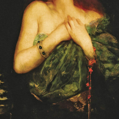 Odalisca Jean-Joseph-Benjamin Constant jjb15 quadro stampato su tela