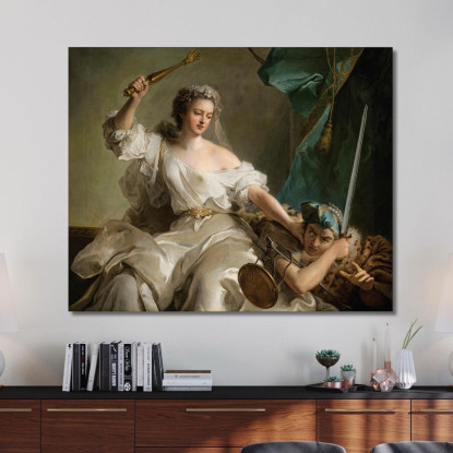 Allegoria Della Giustizia Che Punisce L'Ingiustizia Jean-Marc Nattier jmn2 quadro stampato su tela