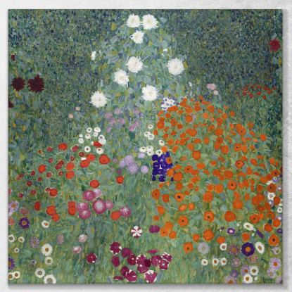 Giardino Di Campagna Con Girasoli Gustav Klimt kg16 quadro stampato su tela
