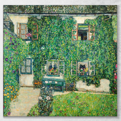 Casa Forestale A Weissenbach Sull'Attersee Gustav Klimt kg20 quadro stampato su tela