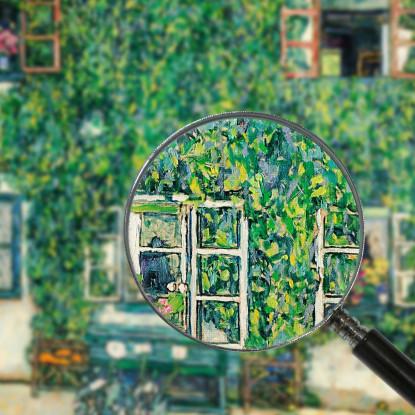 Casa Forestale A Weissenbach Sull'Attersee Gustav Klimt kg20 quadro stampato su tela