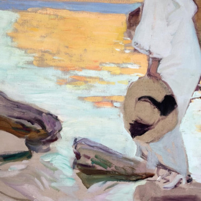 Elena A Cala De San Vicente Joaquín Sorolla jsr31 quadro stampato su tela