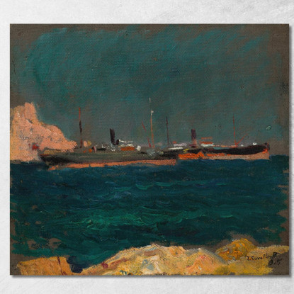 Porto Di Javea Joaquín Sorolla jsr90 quadro stampato su tela