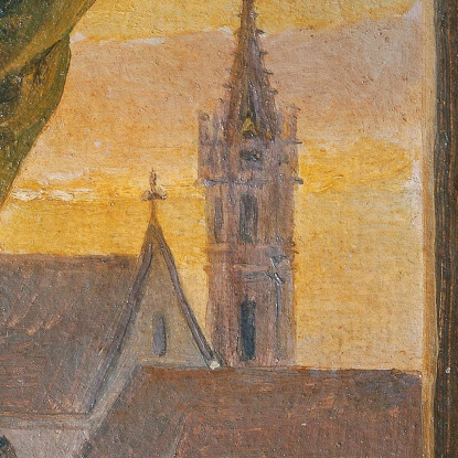 Vista Attraverso Una Finestra Di Una Torre Di Chiesa Gotica Johann Peter Krafft jpk5 quadro stampato su tela