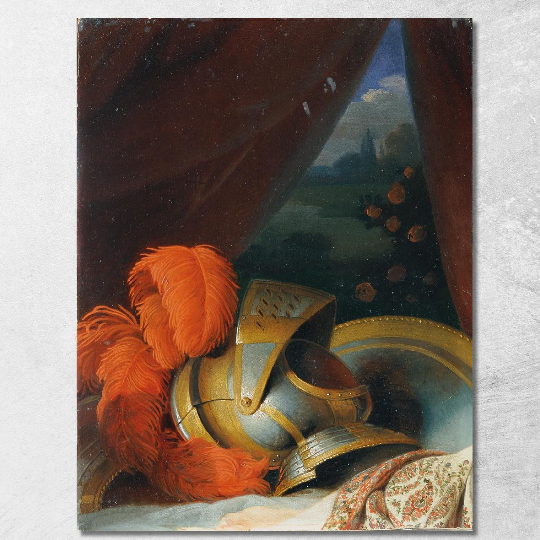 Elmo E Scudo Rotondo Probabilmente Uno Studio Dettagliato Del Battesimo Di Clorinden Johann Peter Krafft jpk25 quadro stampato Elmo E Scudo Rotondo Probabilmente Uno Studio Dettagliato Del Battesimo Di Clorinden Johann Peter Krafft jpk25 quadro stampato