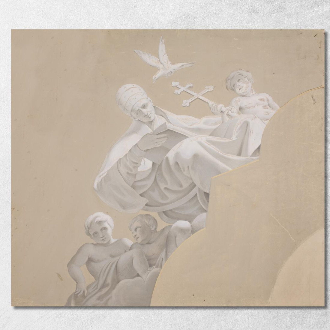 Santo Gregorio Johann Peter Krafft jpk26 quadro stampato su tela Santo Gregorio Johann Peter Krafft jpk26 quadro stampato su tela